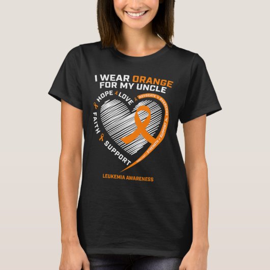 Mannen Leukemia Awareness Cadeaus Oom Vrouwen Kind T-shirt (Voorkant)