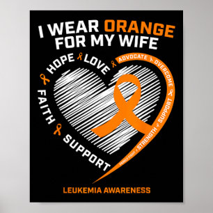 Mannen Leukemie Bewustzijn Vrouw Echtgenoot Leukem Poster
