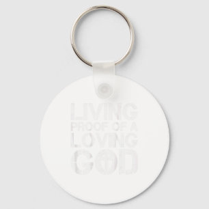 Mannen levend bewijs van een liefhebbende God Jezu Sleutelhanger