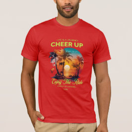 MANNEN LEVENSREIS OPBEURENDE TEE T-SHIRT