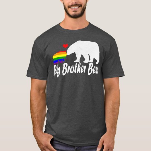 Mannen LGBT Big Brother Beer Gay Pride Equal Right T-shirt (Voorkant)