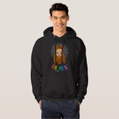 Mannen LGBT Gay Pride Jesus Regenboogvlag Christel Hoodie (Voorkant volledig)