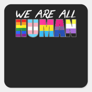 Mannen LGBT-verf Spletters Gay Beer Vierkante Sticker