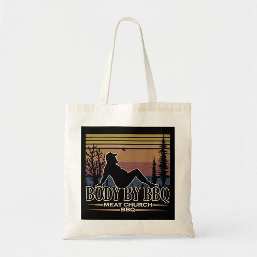 Mannen lichaam door BBQ  vleeskerk grillen barb Tote Bag (Voorkant)