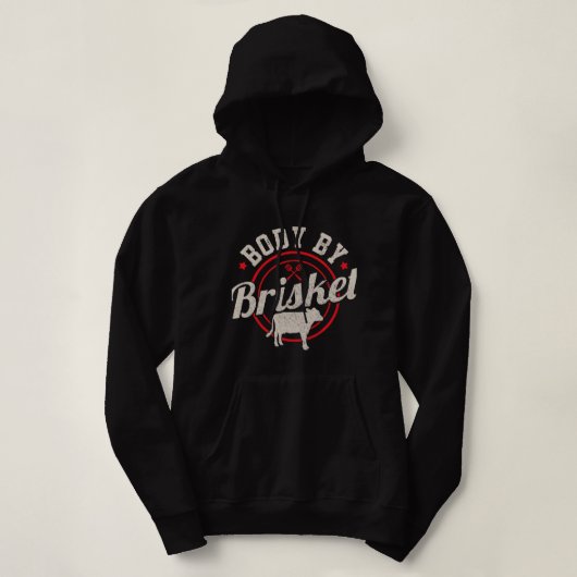 Mannen lichaam door Brisket Funny Steak Lover Gril Hoodie (Design voorkant)