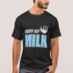 Mannen lichaam per melkaardbei Chocolade Schudvlee T-shirt