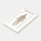 Mannen Lichaamsmeting Tracker-Gewichtsverlies Fitn Post-it® Notes (Schuin)