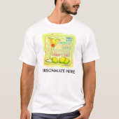 Mannen Lichte T - shirts - Lemon Drop Martini (Voorkant)
