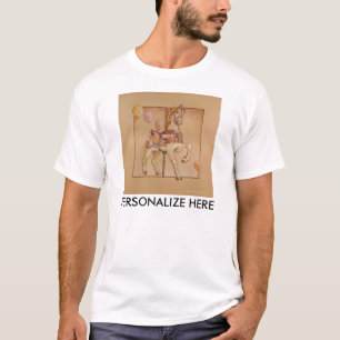Mannen lichte T - shirts - Paarse Pony Carrousel