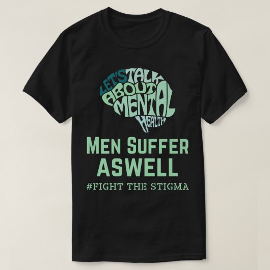 Mannen lijden aan bewustmaking van de geestelijke  t-shirt (Design voorkant)