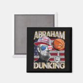 Mannen lincoln abraham dompelen basketbal patriott magneet (Voorkant / Achterkant)