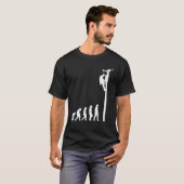 Mannen Lineman Evolution Funny Electric Cable Man T-shirt (Voorkant volledig)