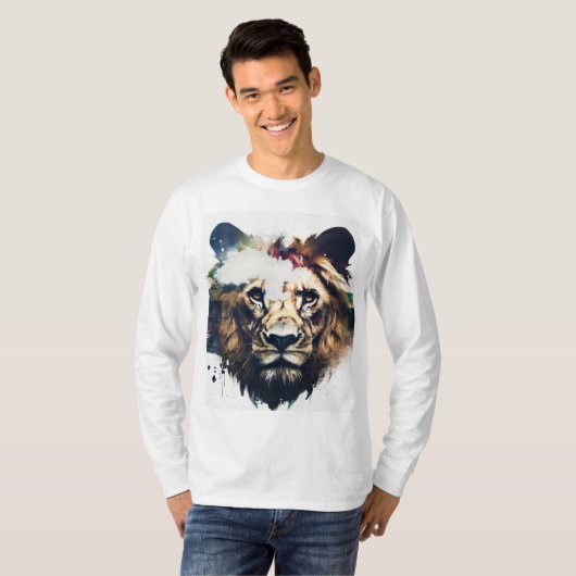 Mannen Lions T shirt (Voorkant volledig)