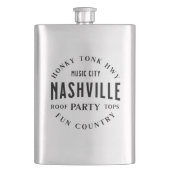 Mannen Liquor Country Western Steel Classic Flask Flacon (Voorkant)