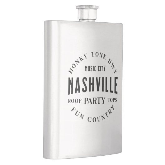 Mannen Liquor Country Western Steel Classic Flask Flacon (Rechts)
