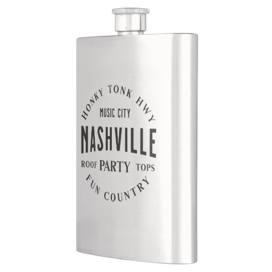 Mannen Liquor Country Western Steel Classic Flask Flacon (Links)