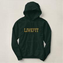 Mannen "LIVEFIT" geborduurde "pullover"-hoeden