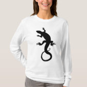 Mannen Lizard Art Shirten Reptielentrui met lange  T-shirt (Voorkant)