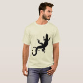 Mannen Lizard T-shirt Organic Cool Lizard Art Shir (Voorkant volledig)