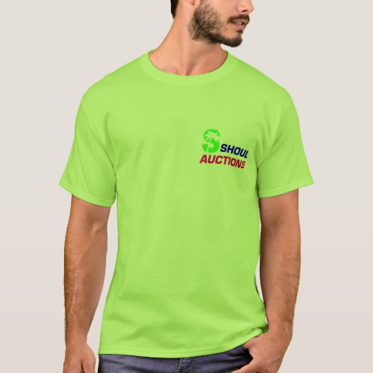 Mannen Logo T Shirt, Limoen T-shirt (Voorkant)