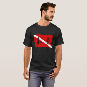Mannen logo van de San Francisco Scuba Group T-shirt