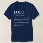 Mannen Lolo Definition Filipino Grandpa Funny Gran T-shirt (Design voorkant)