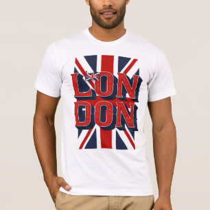 Mannen London Flag T-shirt / White