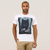 mannen (Lone Wolf Design) T-shirt (Voorkant volledig)