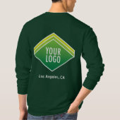 Mannen Long Sleeve Shirt Company Logo Branded (Achterkant)
