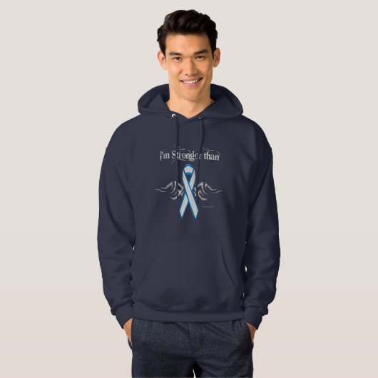 Mannen Longkanker Hoodie (Voorkant volledig)