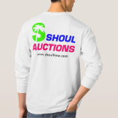 Mannen Longsleeve T Shirt, wit T-shirt (Achterkant)