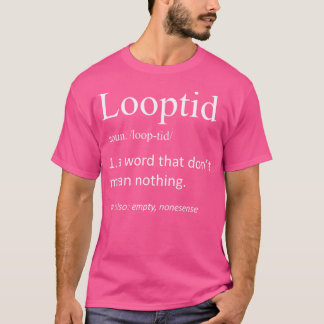 Mannen Looptid Definition Funny 90s Retro Rap Vint T-shirt