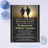Mannen lopen, Athletics Lesson Adverteren Flyer (Enkel)