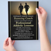 Mannen lopen, Athletics Lesson Adverteren Flyer (Hand)
