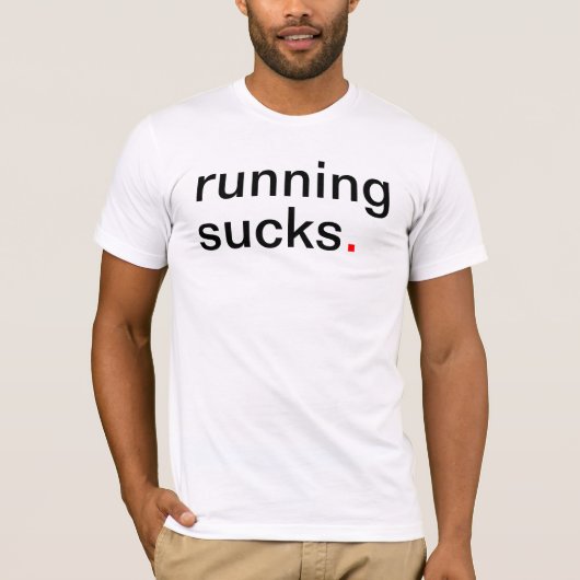 Mannen lopen klote. t-shirt (Voorkant)
