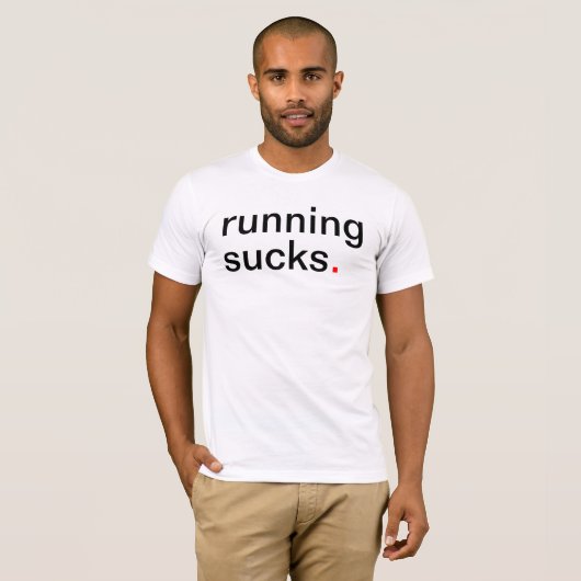 Mannen lopen klote. t-shirt (Voorkant volledig)