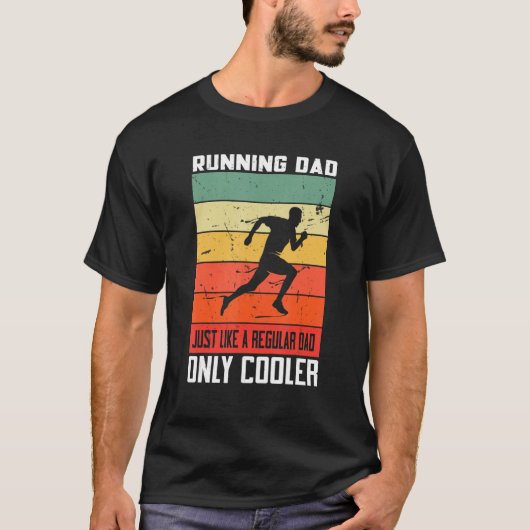Mannen lopen voor mannen Papa Marathon runner Mara T-shirt (Voorkant)