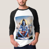 Mannen Lord Shiv T-Shirt - Spiritueel Hindoe Desig (Voorkant)