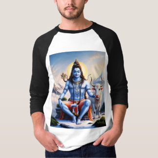 Mannen Lord Shiv T-Shirt - Spiritueel Hindoe Desig