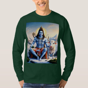 Mannen Lord Shiv T-Shirt - Spiritueel Hindoe Desig