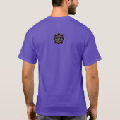 Mannen Lotus T-Shirt [Paars] (Achterkant)
