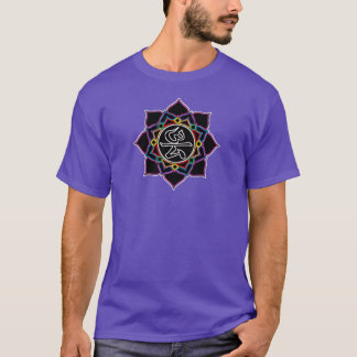 Mannen Lotus T-Shirt [Paars]