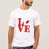 Mannen LOVE (met kakkerlak) T-shirt (Voorkant)