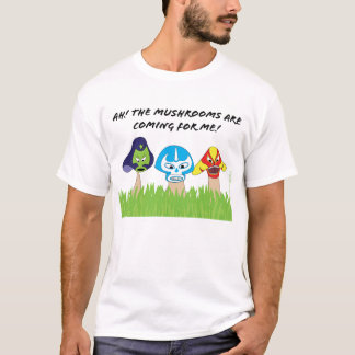 Mannen-Luchador Shirt paddenstoelen