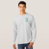 Mannen Lucky Dog Long Sleeve T-Shirt (grijs) (Voorkant volledig)