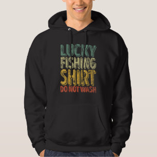 Mannen Lucky Vist niet op kerst in de visserij Hoodie