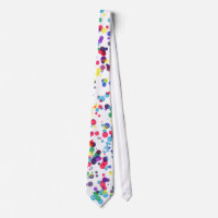 Mannen Luid Spotty White Stropdas