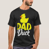 Mannen luidop Duckies Pap Duck Vaderdag T-shirt (Voorkant)