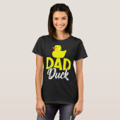 Mannen luidop Duckies Pap Duck Vaderdag T-shirt (Voorkant volledig)