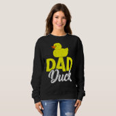 Mannen luidop Duckies Pap Duck Vaderdag Trui (Voorkant volledig)